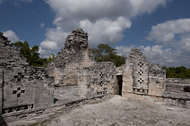 Temple IV in Becan's East Plaza - becan mayan ruins,becan mayan temple,mayan temple pictures,mayan ruins photos